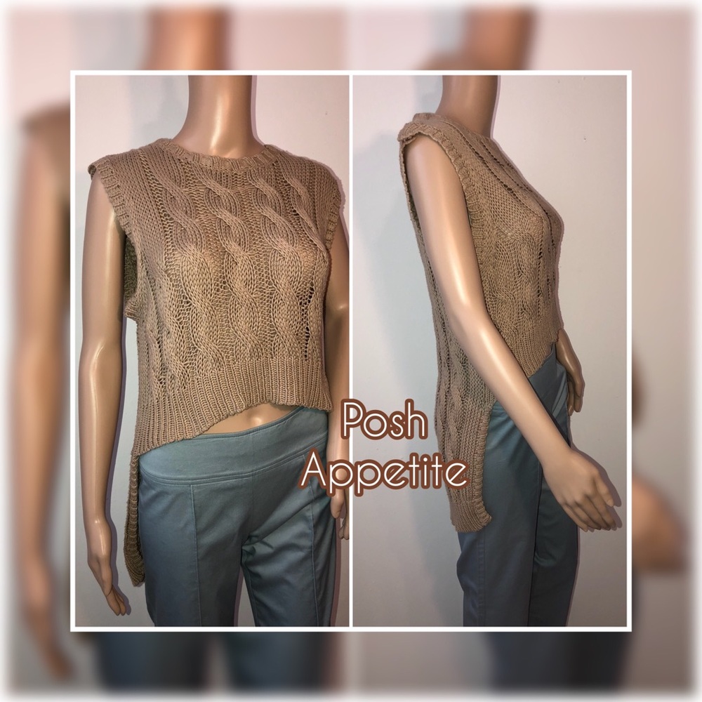 YIGAL Azrouel high-low round neck spring sweater
